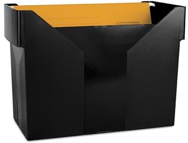 Donau Mini archiwum z 5 teczkami, plastikowe, czarne 7422001PL-01