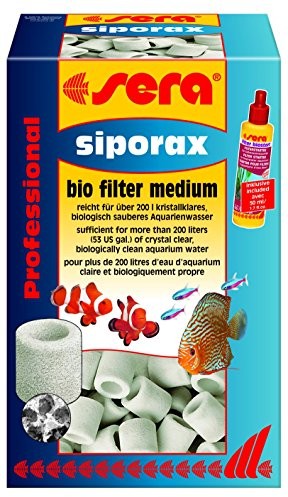 Sera sera Professional siporax (15 mm) - biologicznie oczyszczający wysokiej jakości środek filtrujący w kształcie pierścienia do akwarium 8472