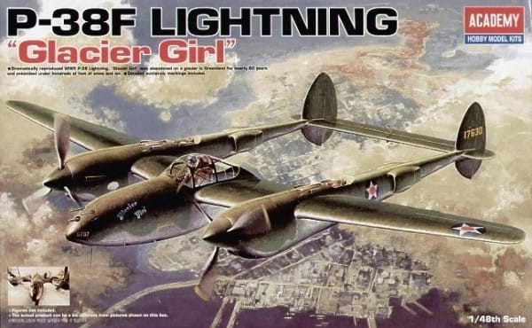 Academy Model do sklejania P-38F Lighting Glacier Girl 1/48 5_788236