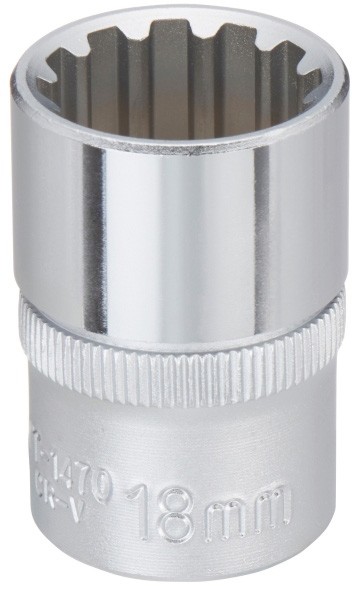 Yato nasadka spline 1/2, 18 mm YT-1470