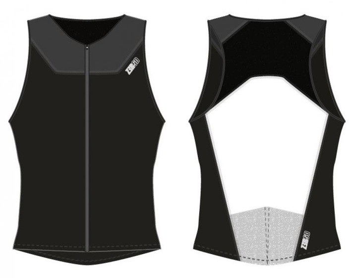 ZEROD koszulka triathlonowa START TRISINGLET czarna