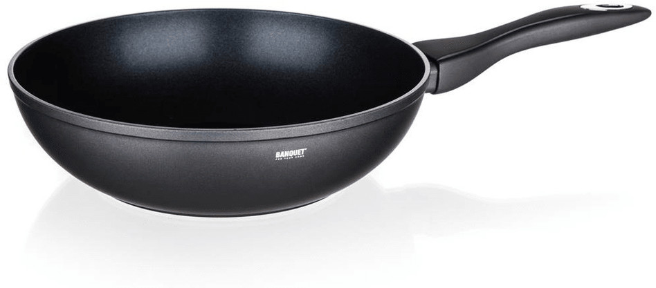 Banquet patelnia WOK z powierzchnią nieprzywierającą Matte Dark Grey 26 x 7,2 cm