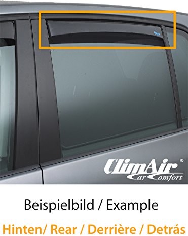ClimAir Car Comfort ClimAir CLS0044372D 4372D owiewka Master tylna, czarna CL 4372D