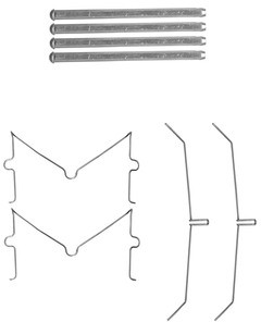 DELPHI Zestaw akcesoriów, klocki hamulcowe LX0637 LX0637