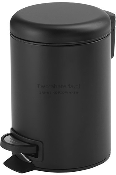 Gedy Kubełek na śmieci 5 l czarny mat 2709CZAR