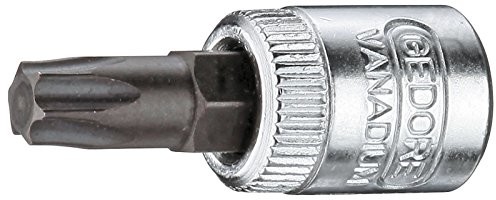Gedore śrubokręt zastosowania, itx20 din3120, 1/4 cala, czworokątna, TX25, 1 sztuki, 6191080 6191080
