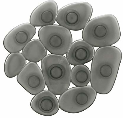 Kleine Wolke Mała chmura Sassolino Minis, PCW, kolor szary dymny, zestaw 6-częściowy