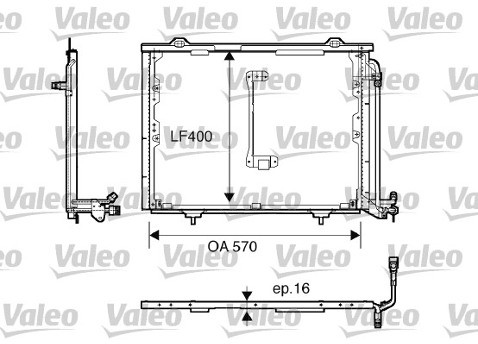 VALEO Skraplacz, klimatyzacja 816900