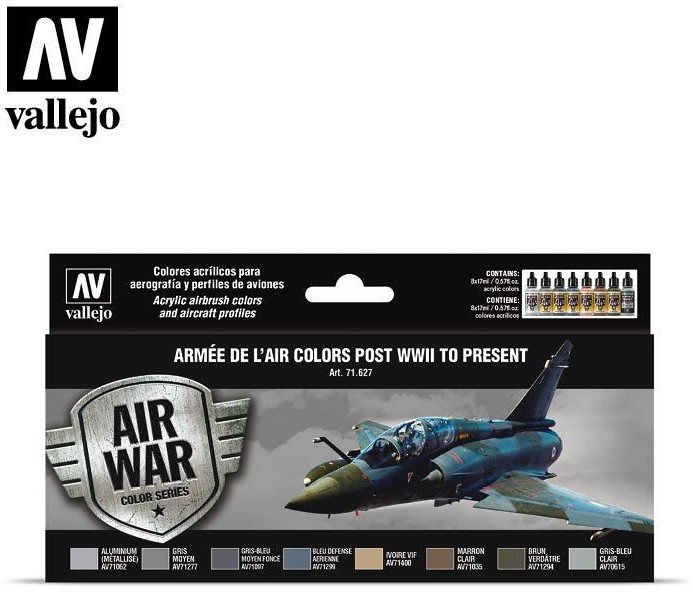Vallejo Zestaw Air War 8 farb - Armée De L'air Colors Post WWII to Present Vallejo 71627