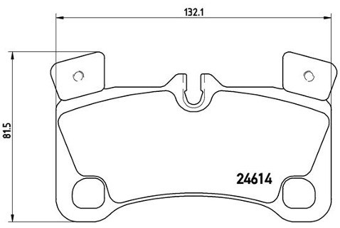 BREMBO Zestaw klocków hamulcowych, hamulce tarczowe P 85 103