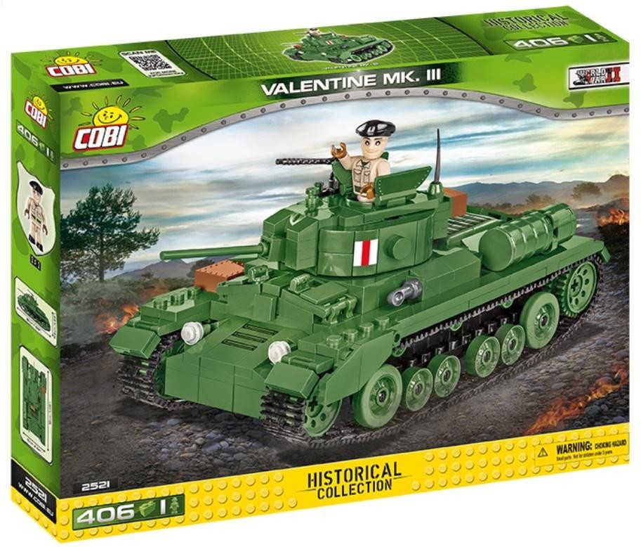 Cobi Small Army Infantry Tank MK III VALENTIN 2521