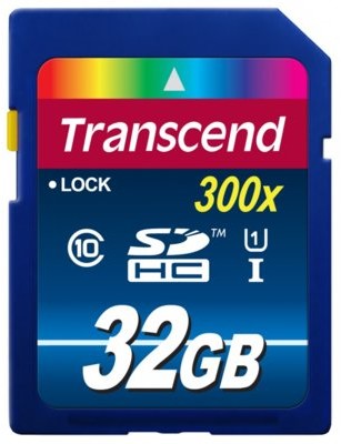 Transcend SDHC UHS-1 Class 10 x300 32GB (TS32GSDU1)