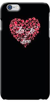 LIU JO Etui do iPhone 6 Plus/6s Plus Black Heart Hard Case