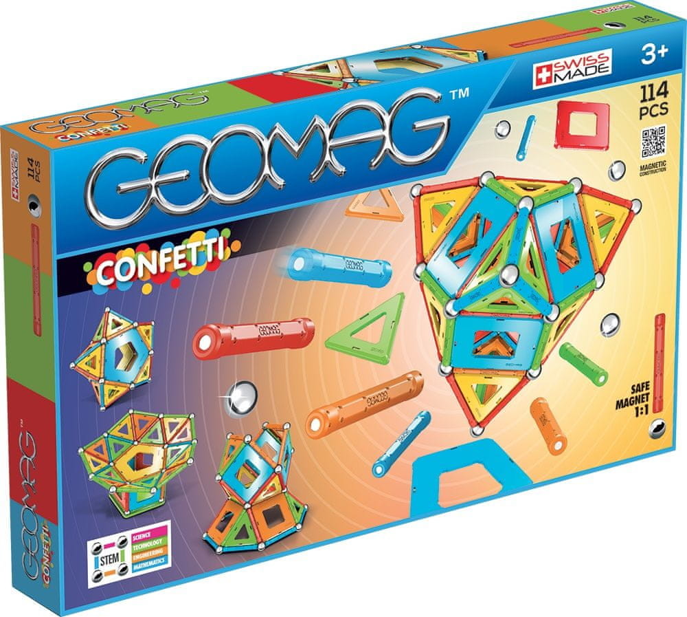 GeoMag zestaw magnetyczny Confetti 114