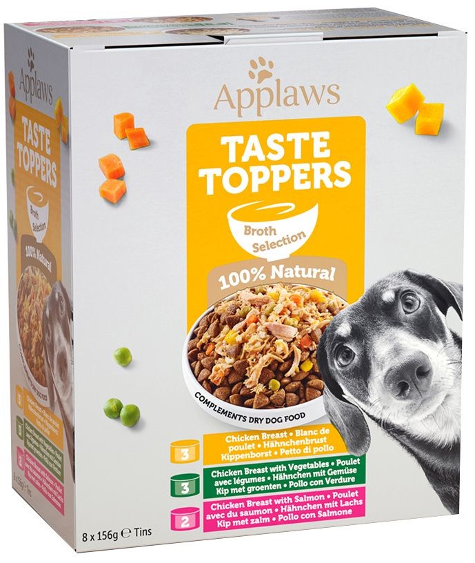 Applaws Taste Toppers w bulionie 8 x 156 g Pakiet mieszany