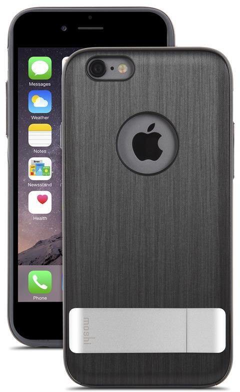 Moshi iGlaze Kameleon - Etui hardshell z podstawką iPhone 6s Plus / iPhone 6 Plus (Steel Black) b2btrade-5922-0