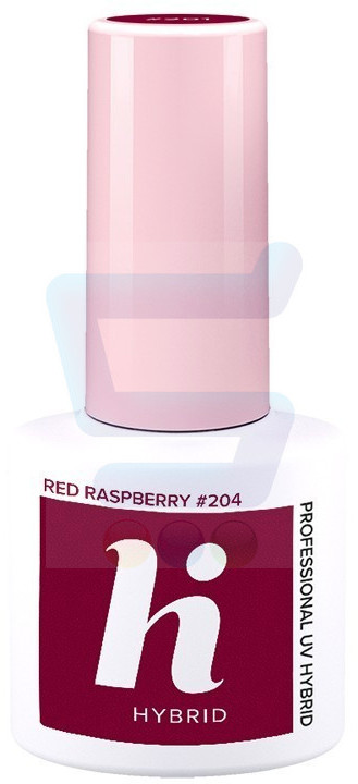 Hybrydowy lakier do paznokci Red Raspberry nr 204
