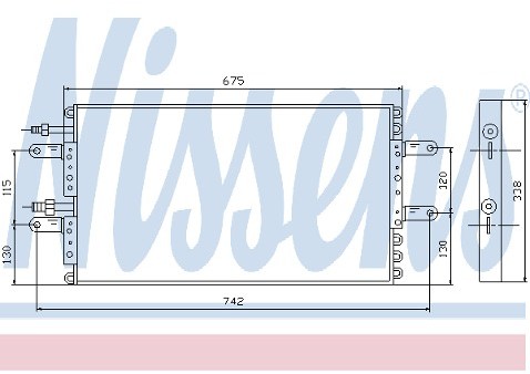 NISSENS Chłodnica klimatyzacji - skraplacz 94535