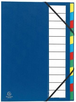 Exacompta Exacompta Teczka segregująca Ordonator 12 przekładek niebieski EXC335