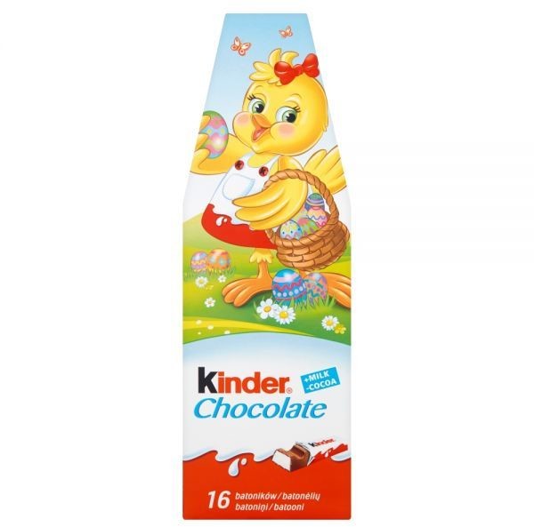 Ferrero Batoniki z mlecznej czekolady z nadzieniem mlecznym Kinder Chocolate 200 g (16 batoników)