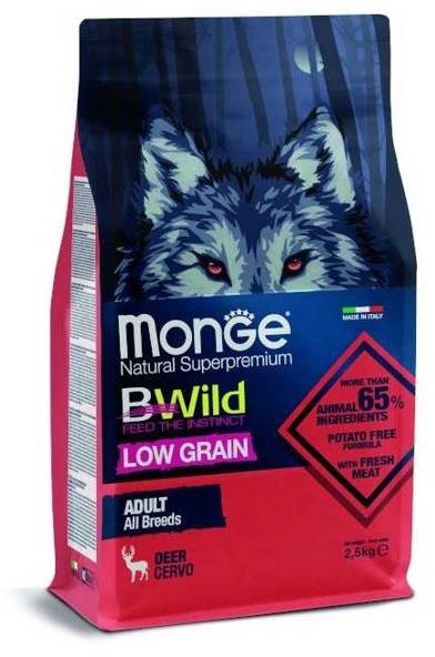 Monge BWild adult jeleń 2,5kg