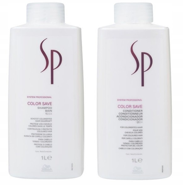 Wella Sp Color Save Szampon 1000 + Odżywka 1000