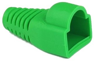 brak danych Gumowa osłona wtyku RJ-45 zielon