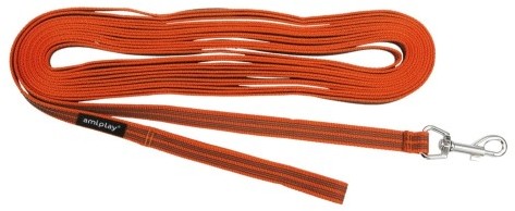 Ami Play Smycz Treningowa Rubber L-XL 500cm Pomarańczowa