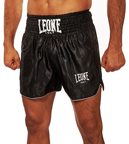 Leone Leone 1947 AB766 spodnie Kick-Thai, uniseks  dla dorosłych, czarne, XXL AB766