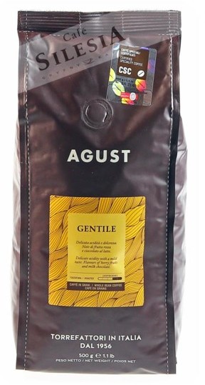 Agust kawa GENTILE 100% ARABICA 500g ziarnista 8010293200101