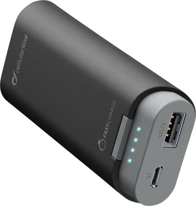 Cellular Line Powerbank PowerBank 5200 czarny AKGPBCELLP000001