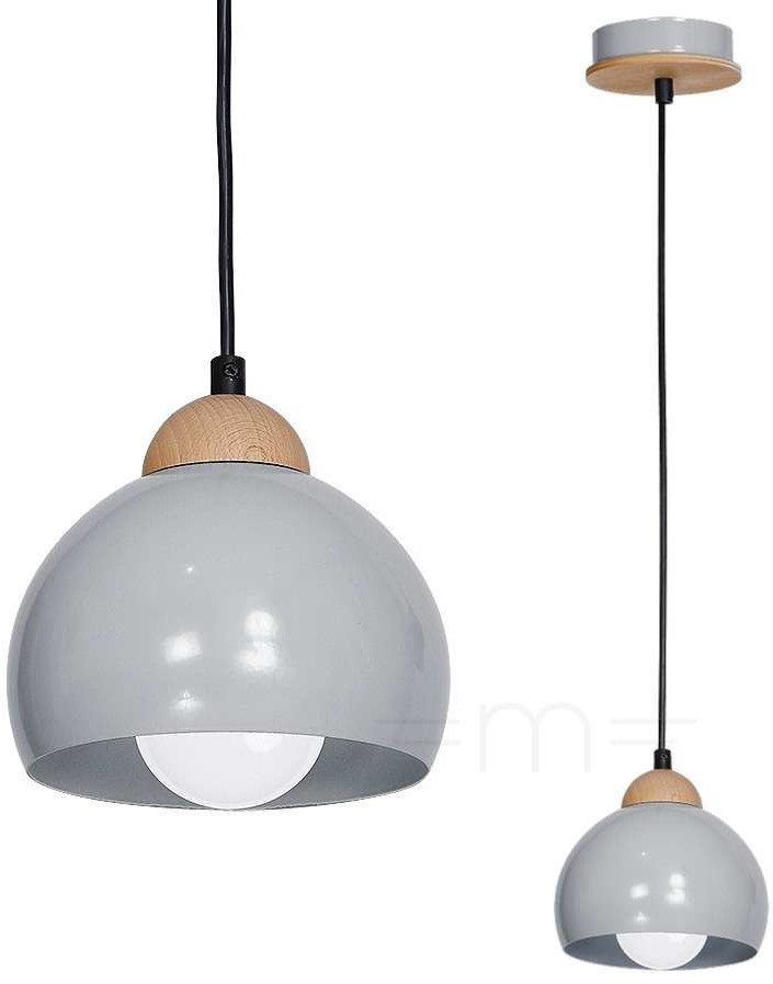 Milagro Lampa wiszaca Dama 634 1x60W E27 szara 634