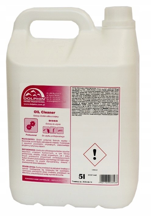 Płyn Do Usuwania Tłuszczu Oil Cleaner Dolphin 5 L