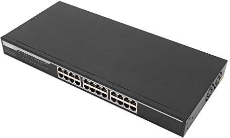 DIGITUS Digitus DN-80113 24-Port Gigabit Desktop Switch 10/100/1000Base-T łącznie z materiałem do mocowania DN-80113