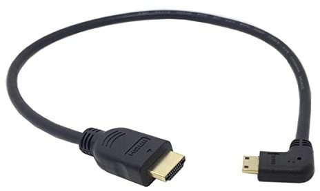 System-S kąt 90 ° stopni kątowana Mini HDMI to standardowy kabel HDMI 50 cm