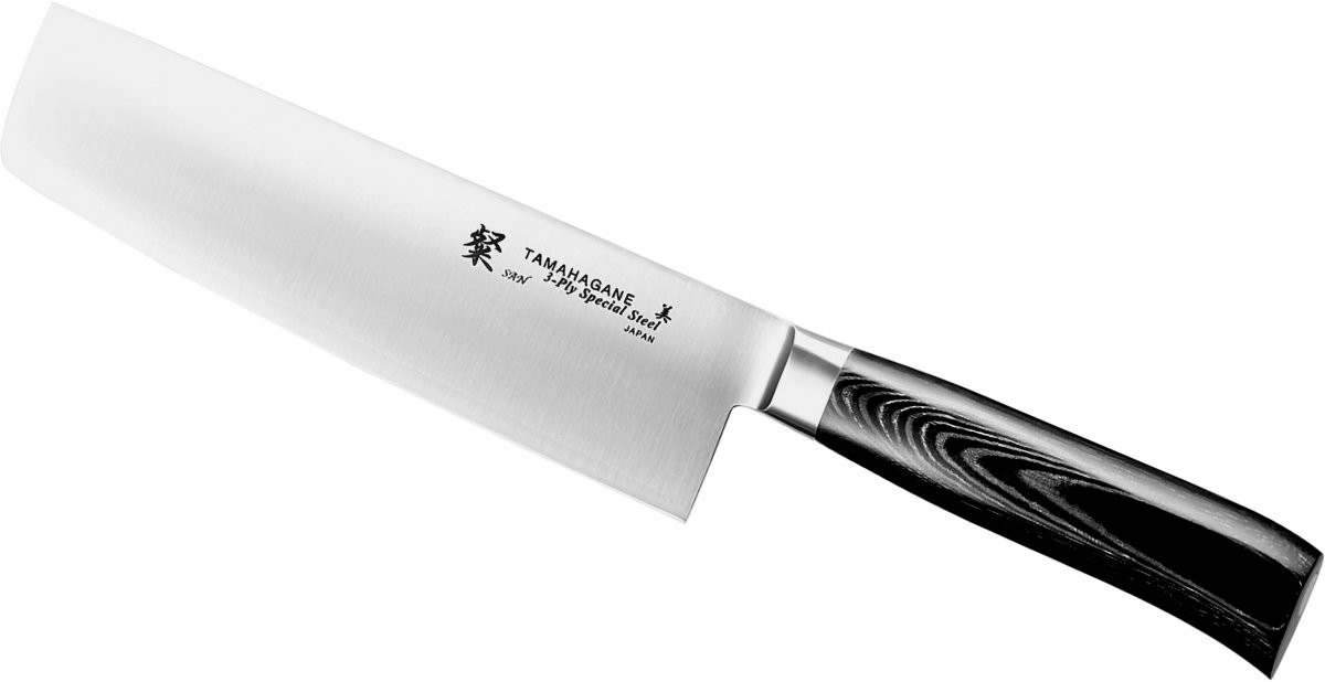 Tamahagane Tamahagane SAN Black Nóż Nakiri 18cm SNM-1165