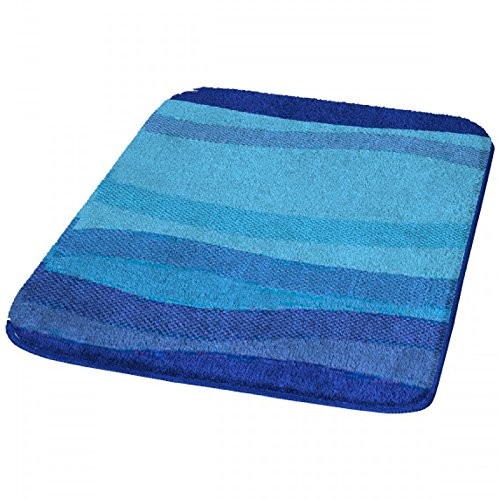 Kleine Wolke 5510791427 Miami dywanik łazienkowy poliakryl Niebieski, niebieski, 50 x 60 cm 5510791433