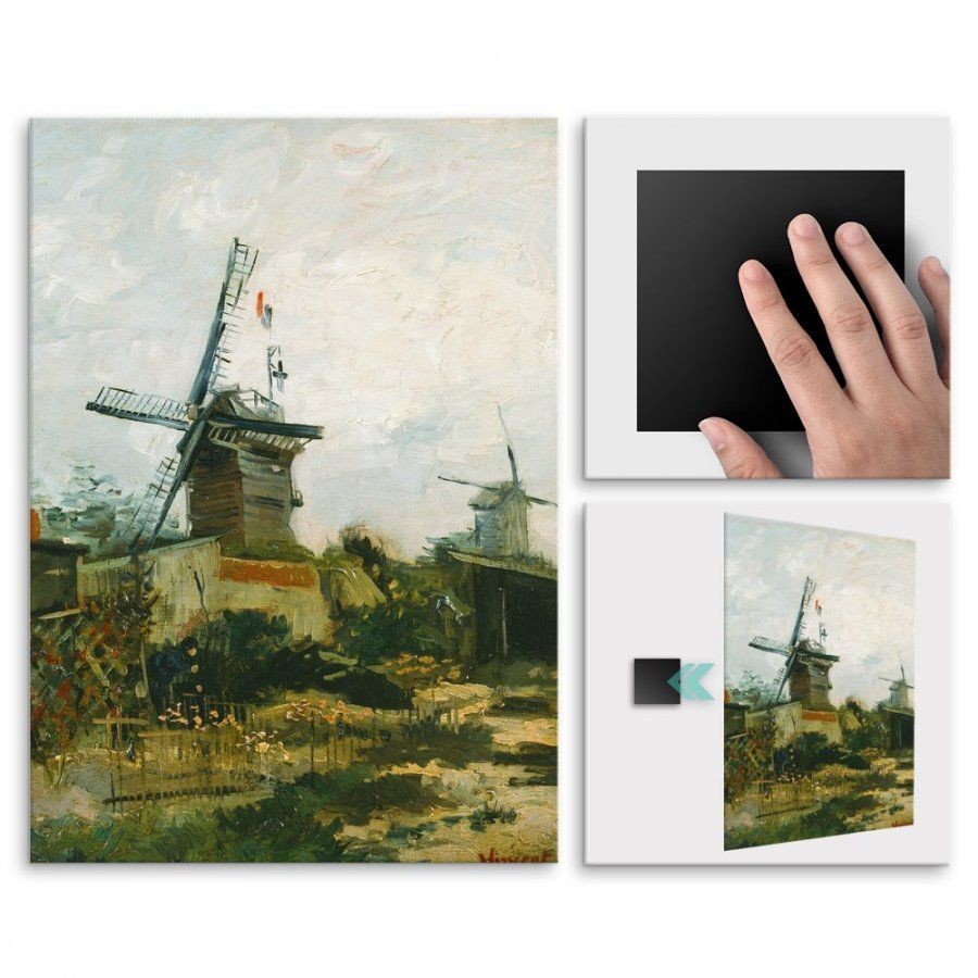 Pix4home Plakat metalowy Vincent Van Gogh Windmills on Montmartre L POS-L-02164