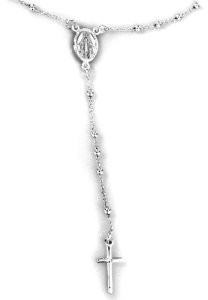 Lovrin Srebrny naszyjnik łańcuszek 925 różaniec 6,40 g SNA218A