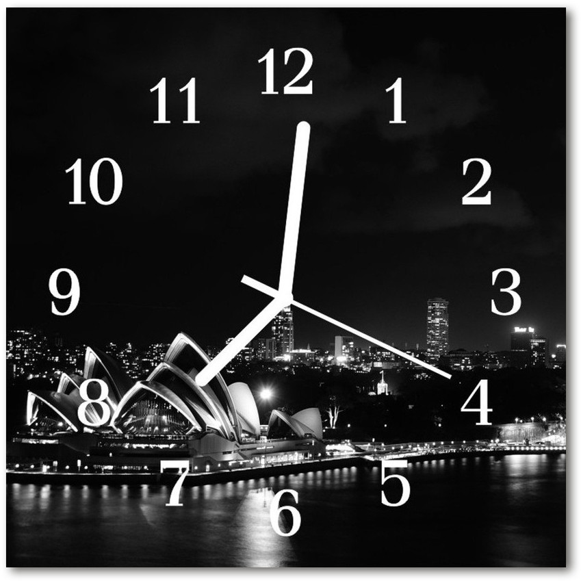 tulup pl Zegar ścienny kwadrat Sydney 30x30cm