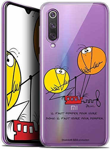 Caseink Etui ochronne do Xiaomi Mi 9 SE, ultracienkie, Shadoks Vivre do pomponów CPRNTSKMI9SEPOMPING