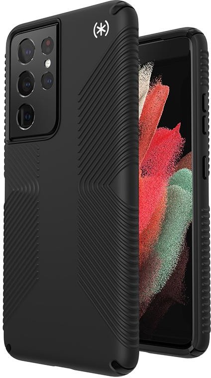 Speck Presidio2 Grip - Etui Samsung Galaxy S21 Ultra z powłoką MICROBAN (Black/Black)