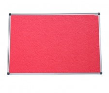 Allboards KOLOROWA tablica tekstylna jak korkowa 200x100 - czerwona TF2010CE+PIN30