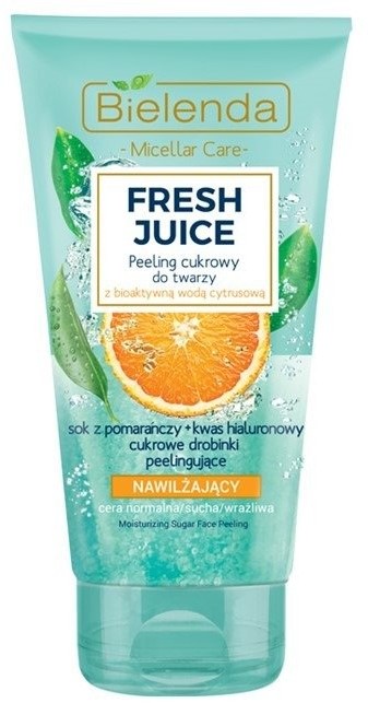 Bielenda Fresh Juice nawilżający peeling cukrowy Pomarańcza 150g