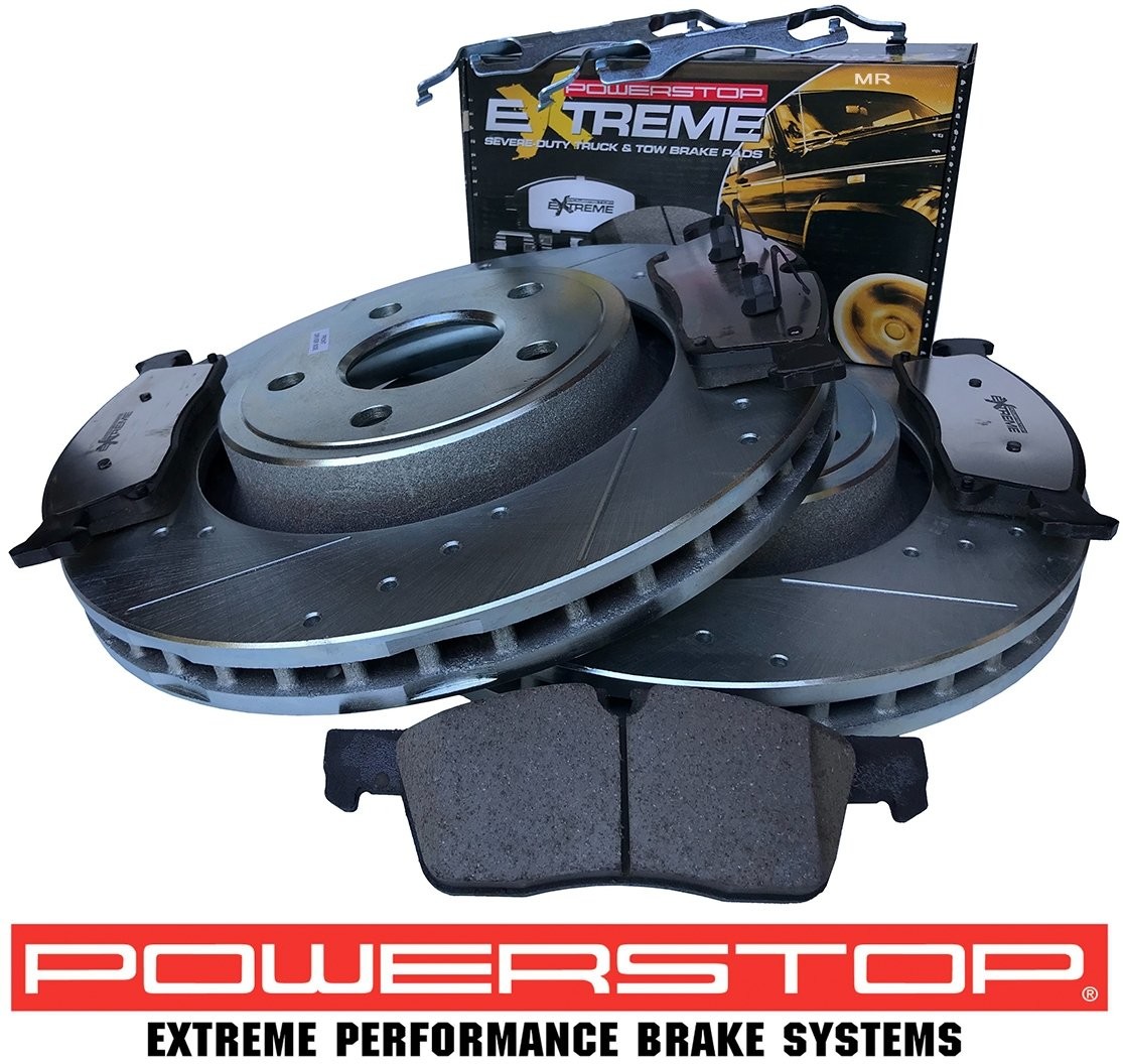 POWERSTOP Przednie klocki Z36 + tarcze hamulcowe POWERSTOP 350mm Dodge Durango 2011 AR83078XP+Z36-1629R