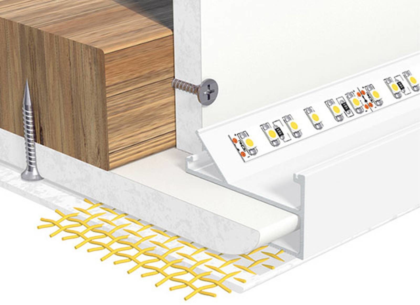 LEDart EVN EVN APTBH aluminiowy sufitowy 100cm biały