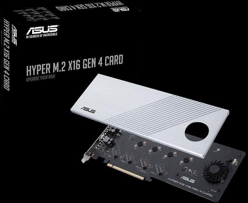 Asus Karta ASUS Hyper M.2 x16 4 generacji PCIe 4.0/3.0 HYPER M.2 X16 GEN 4 CARD