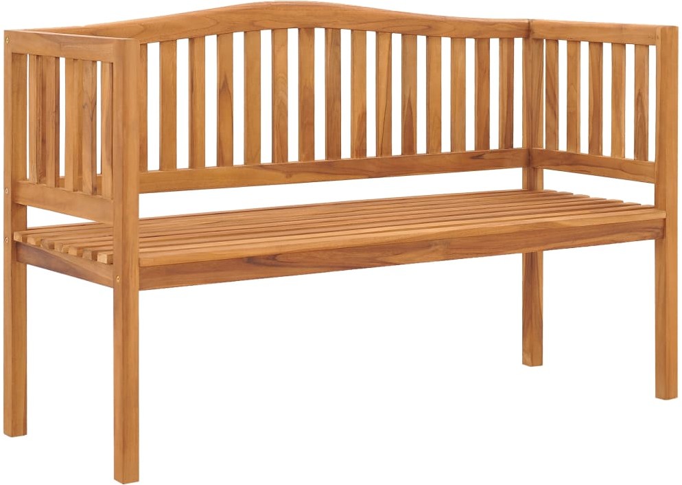 vidaXL Ławka ogrodowa, 150 cm, lite drewno tekowe