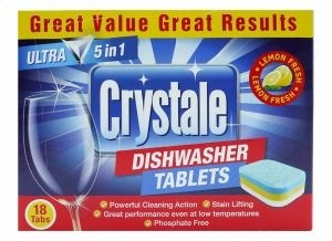 Crystale 5w1 Tabletki Do Zmywarki 18szt Uk