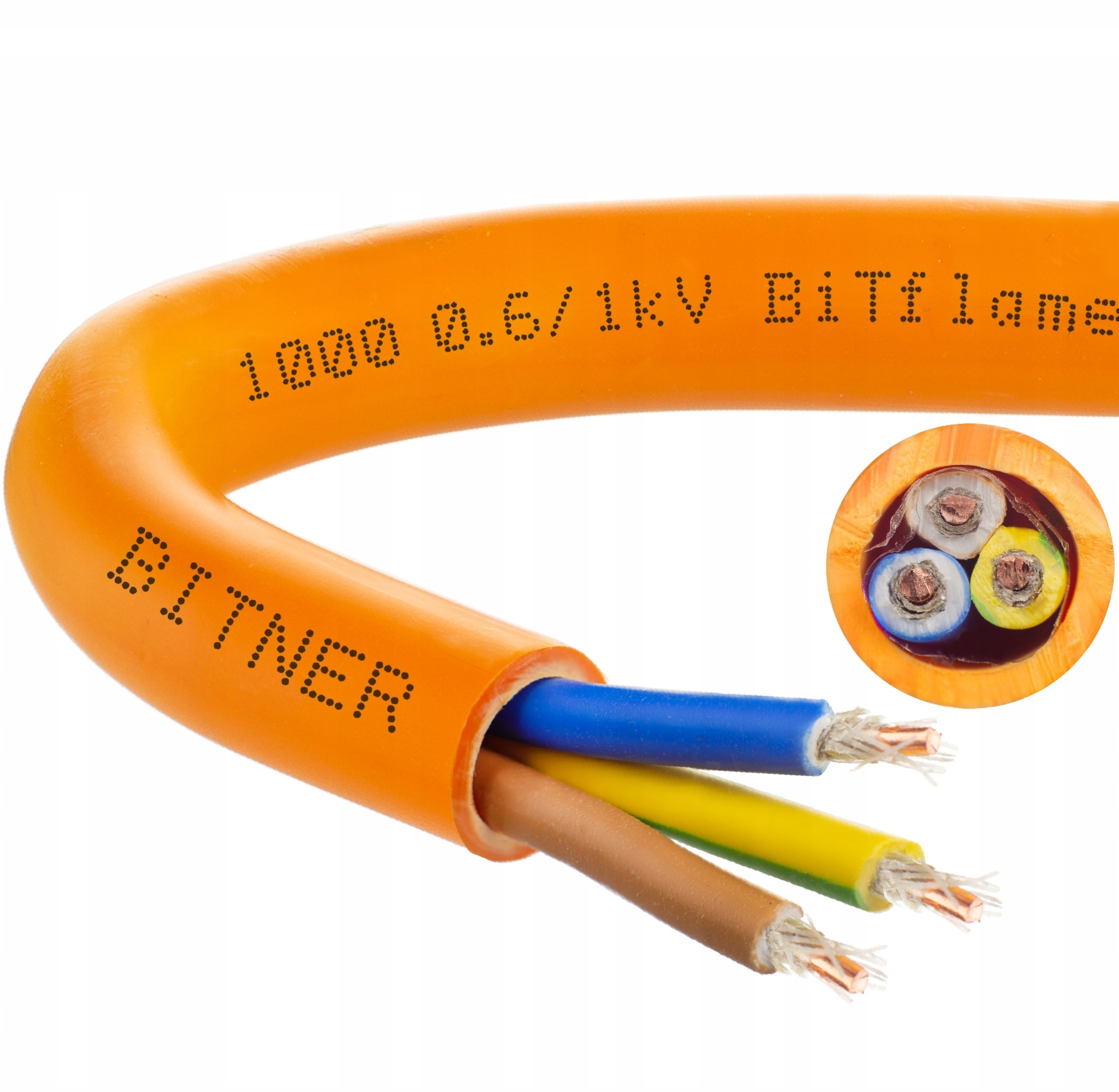 Bitner Kabel prądowy 3x2,5 ognioodporny FE180 E90, promocja -  znajdz-taniej.pl